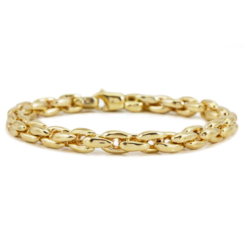 9ct Yellow Gold Heavy Link Bracelet