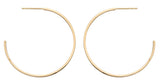 9ct yellow gold 40mm 3/4 hoop earrings