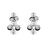 18ct White Gold 0.33ct Diamond Clover Drop Earrings