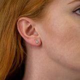 18ct White Gold Bezel Set 0.25ct Diamond Stud Earrings KML1645WR5J