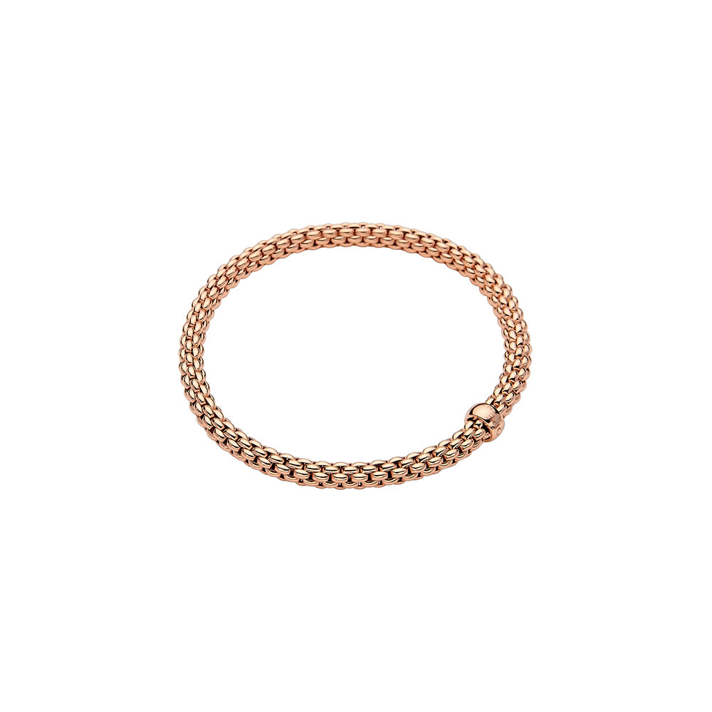 FOPE 18ct Rose Gold Solo Flex-It Bracelet 62006BX_XX_R_XRX