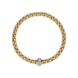 FOPE 18ct Yellow Gold Eka Flex-It 0.15ct Diamond Bracelet 72110BX_BB_G_XBX