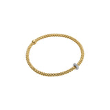 FOPE 18ct Yellow Gold Prima 0.18ct Diamond Bracelet 74508BX_BB_G_XBX