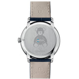 de ville prestige orbis edition co axial chronometer 39.5mm blue dial watch back facing upright image