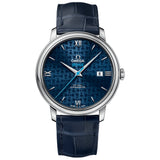 de ville prestige orbis edition co axial chronometer 39.5mm blue dial watch front facing upright image