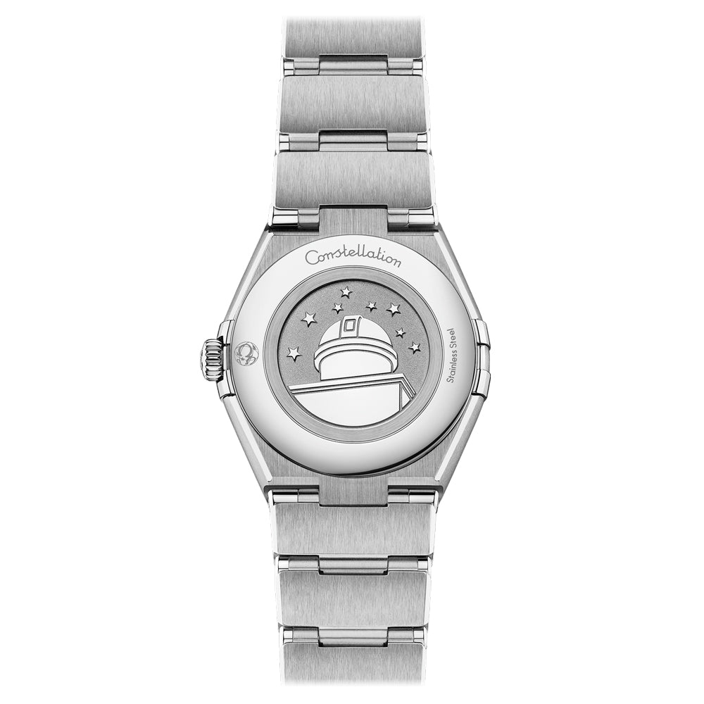 OMEGA Constellation 28mm Grey Dial Diamond Ladies Quartz Watch 13110286056001