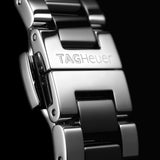 tag heuer aquaracer 35mm black diamond dot dial quartz watch deployment clasp image