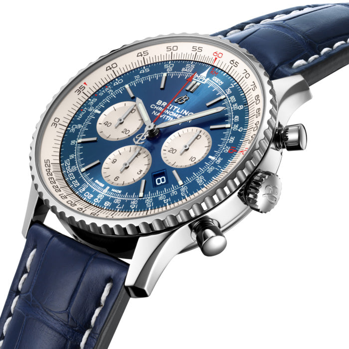 Breitling Navitimer B01 Chronograph 46mm Blue Dial Automatic Gents Watch AB0127211C1P1