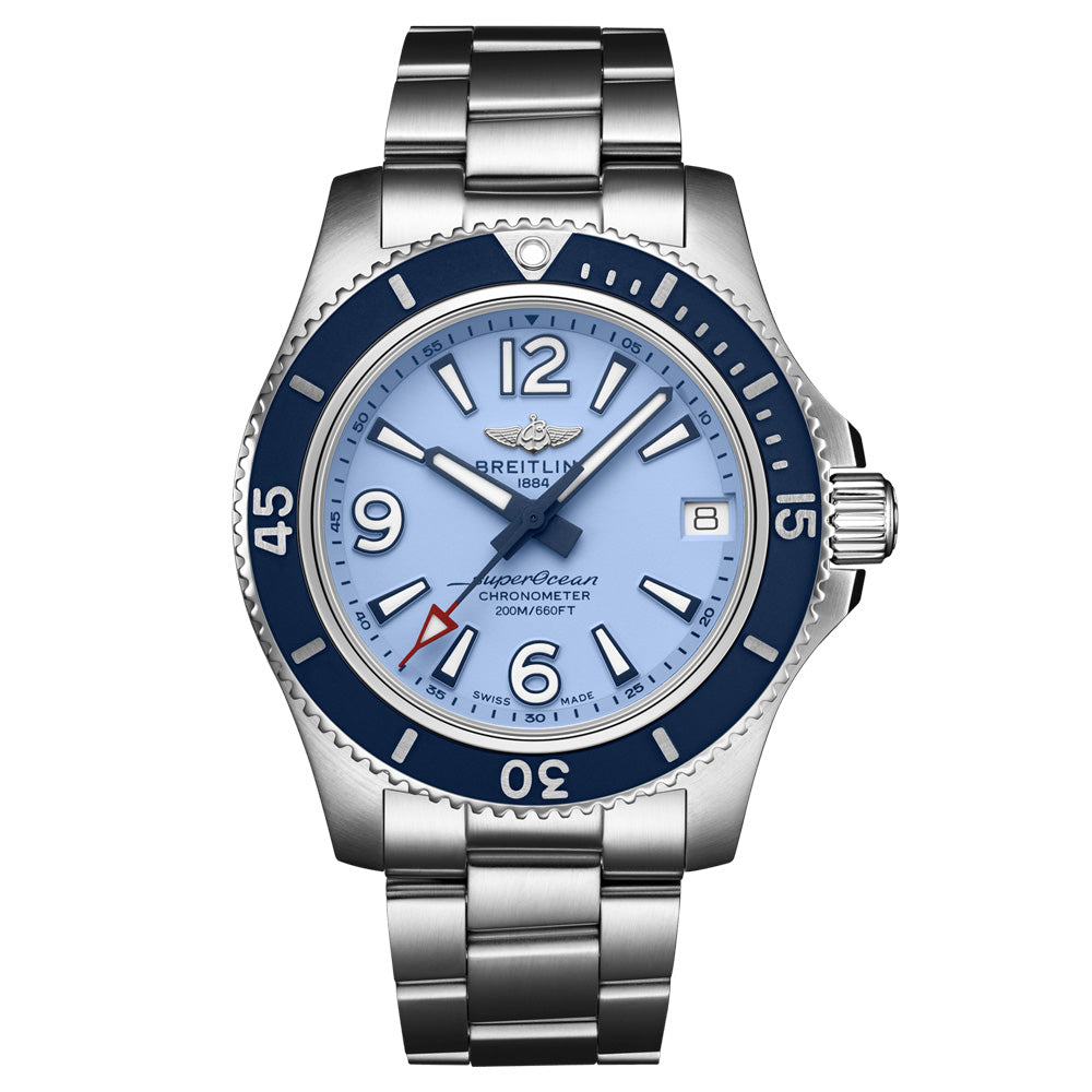 Breitling Superocean 36mm Blue Dial Automatic Watch A17316D81C1A1
