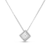 Roberto Coin 18ct White Gold 0.05ct Palazzo Ducale Diamond Necklace ADR777CL2826 18W
