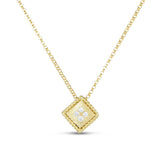 Roberto Coin 18ct Yellow Gold Palazzo Ducale Diamond Necklace ADR777CL2826 18Y