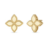 Roberto Coin 18ct Yellow Gold Princess Flower Stud Earrings AR777EA0637Y