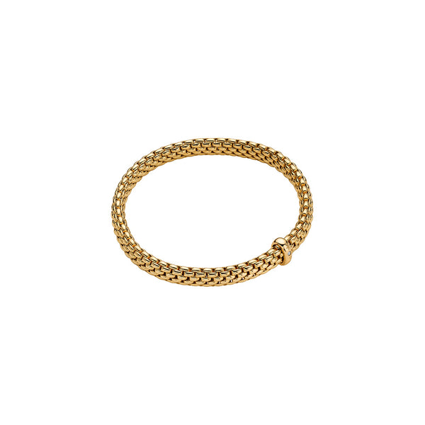 FOPE 18ct Yellow Gold Vendome Flex-It Diamond Bracelet 01M02BX_BB_G_XBX
