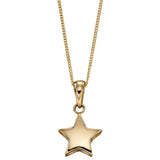 9ct yellow gold star pendant