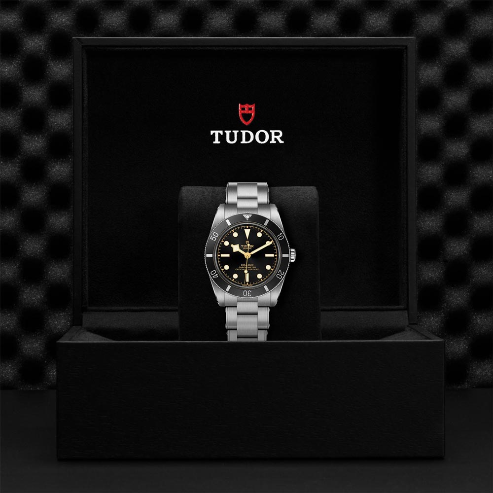 tudor black bay 54 black dial 37mm watch in presentation box
