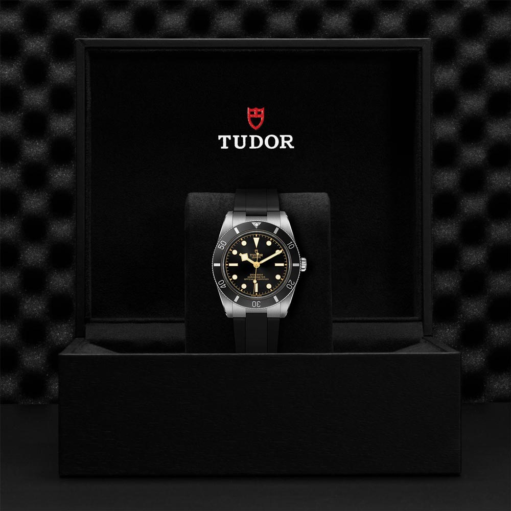 tudor black bay 54 black dial 37mm watch in presentation box