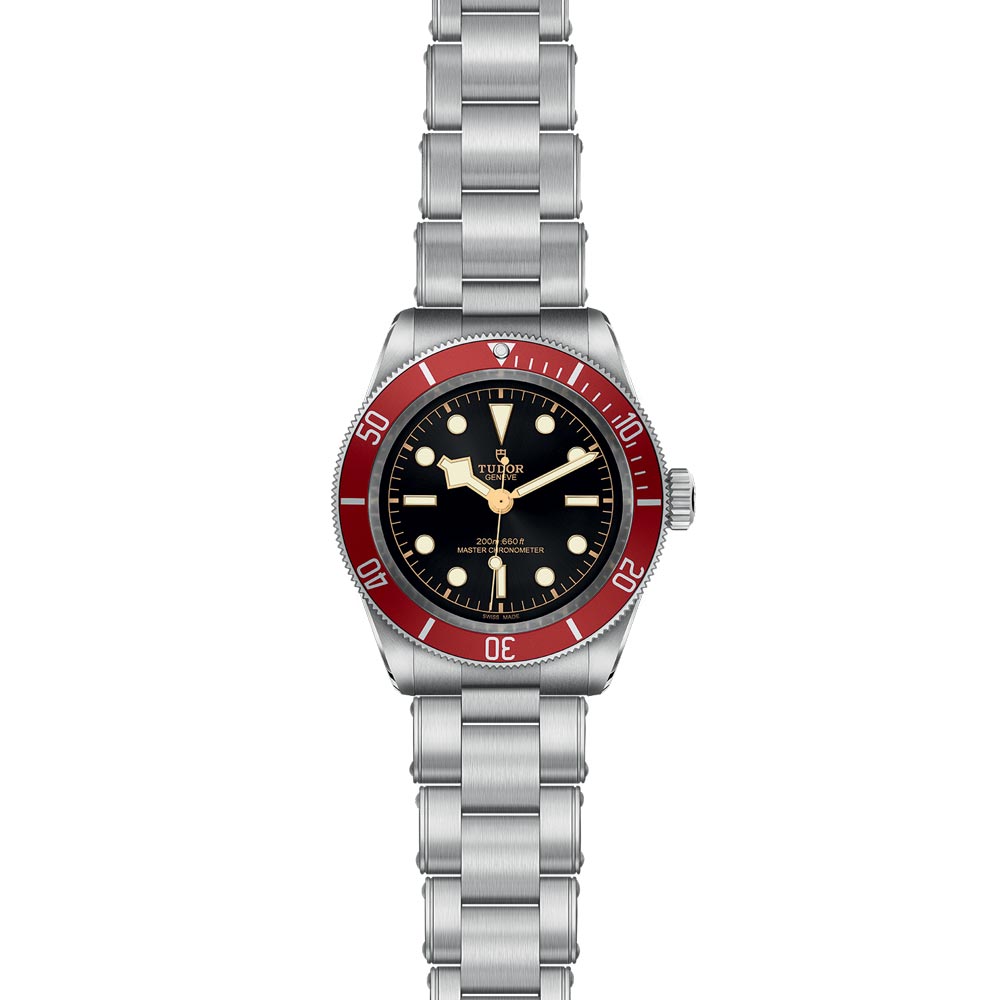 tudor black bay 41mm black dial gents watch