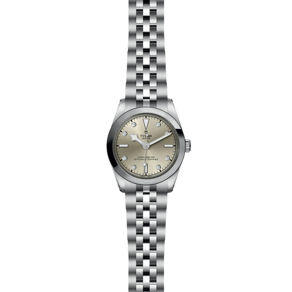 tudor black bay 31 light champagne dial ladies watch