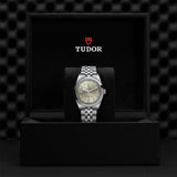 tudor black bay 36 light champagne dial ladies watch in presentation box