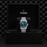 tudor black bay 39 blue dial watch in presentation box