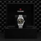tudor black bay 39 anthracite dial watch in presentation box
