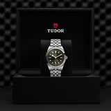 tudor black bay 41 anthracite dial watch in presentation box