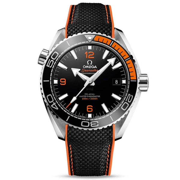 omega seamaster planet ocean 600m 43.5mm black dial automatic gents watch