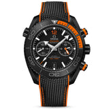 omega seamaster planet ocean 600m 45.5mm black dial automatic chronograph gents watch