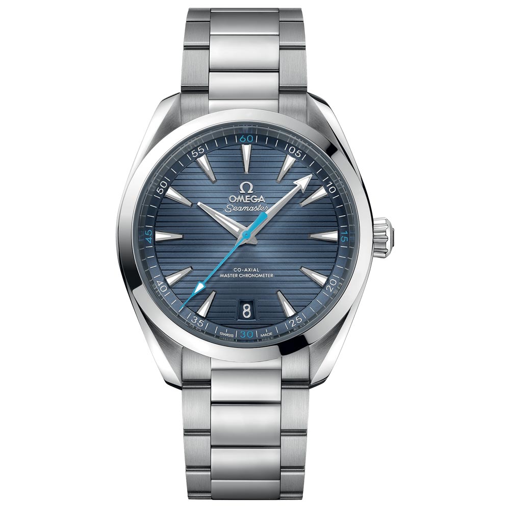 omega seamaster aqua terra 41mm blue dial automatic gents watch