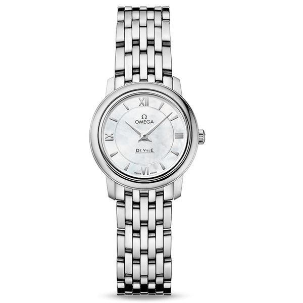 omega de ville prestige 24.4mm mop dial ladies quartz watch