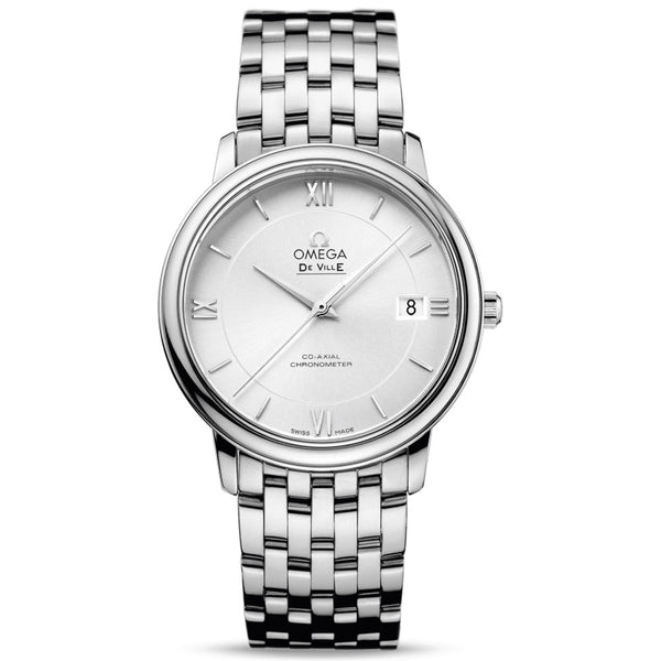 omega de ville prestige 36.8mm silver dial gents automatic watch