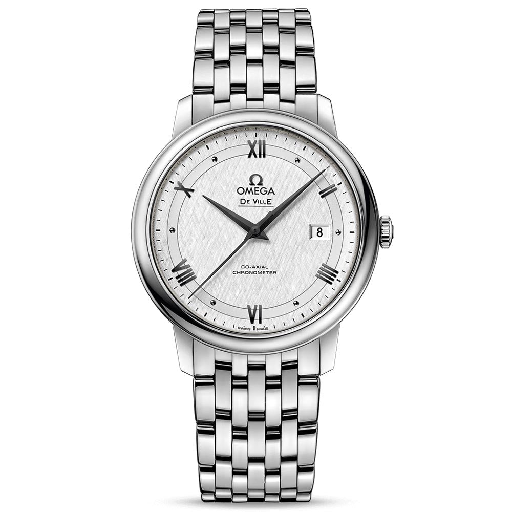 Omega De Ville Prestige 39.5mm Silver Dial Gents Automatic Watch 42410402002005