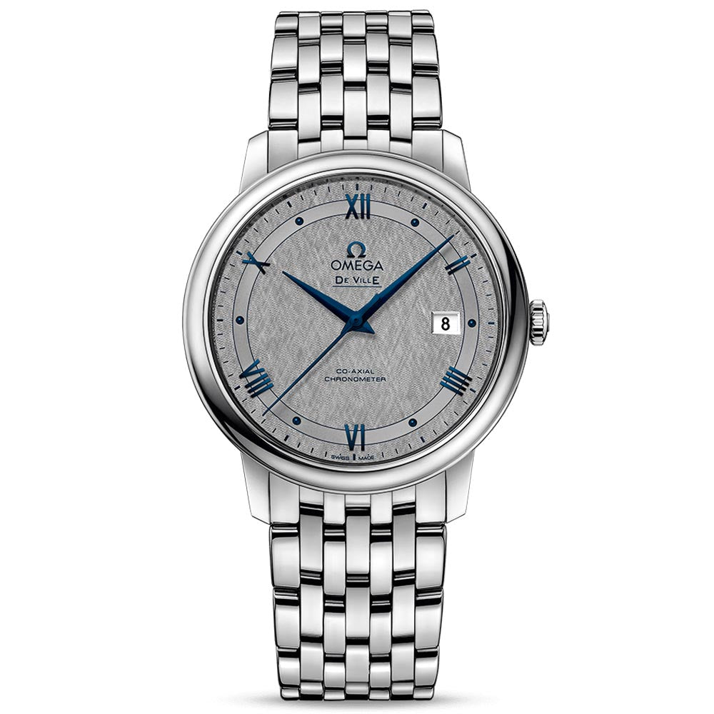 Omega De Ville Prestige 39.5mm Grey Dial Gents Automatic Watch 42410402006002