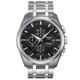 tissot couturier 43mm black dial automatic chronograph gents watch
