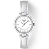 tissot t-lady flamingo 30mm white dial stainless steel watch