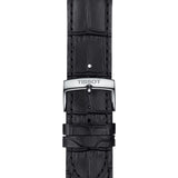 tissot everytime swissmatic 40mm black dial automatic gents watch clasp view