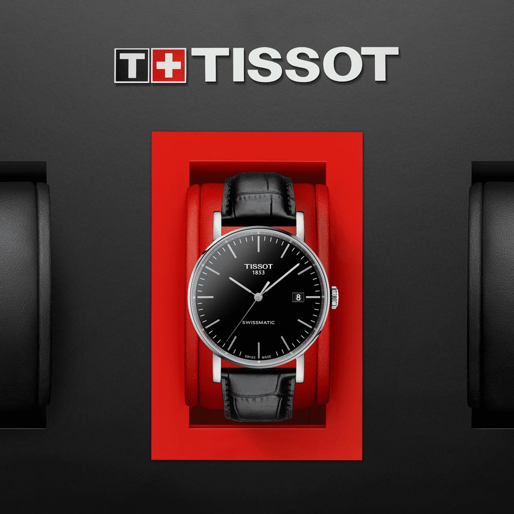 Tissot Everytime Swissmatic 40mm Black Dial Automatic Gents Watch T1094071605100