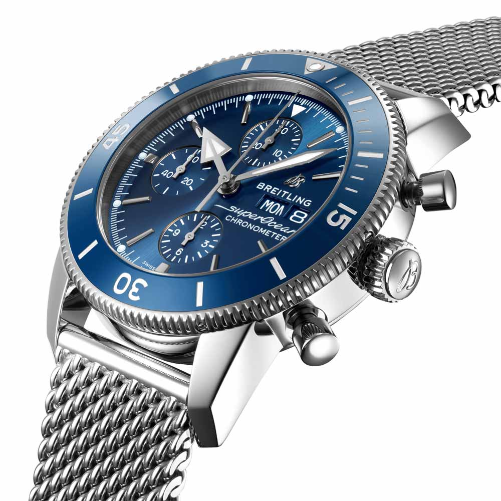 Breitling Superocean Heritage Chronograph 44mm Blue Dial Automatic Gents Watch A13313161C1A1