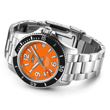 Breitling Superocean 36mm Orange Dial Automatic Ladies Watch A17316D71O1A1
