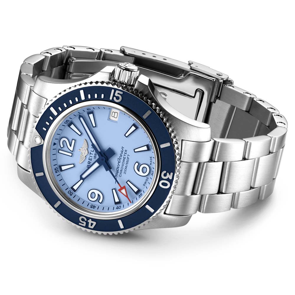 Breitling Superocean 36mm Blue Dial Automatic Watch A17316D81C1A1