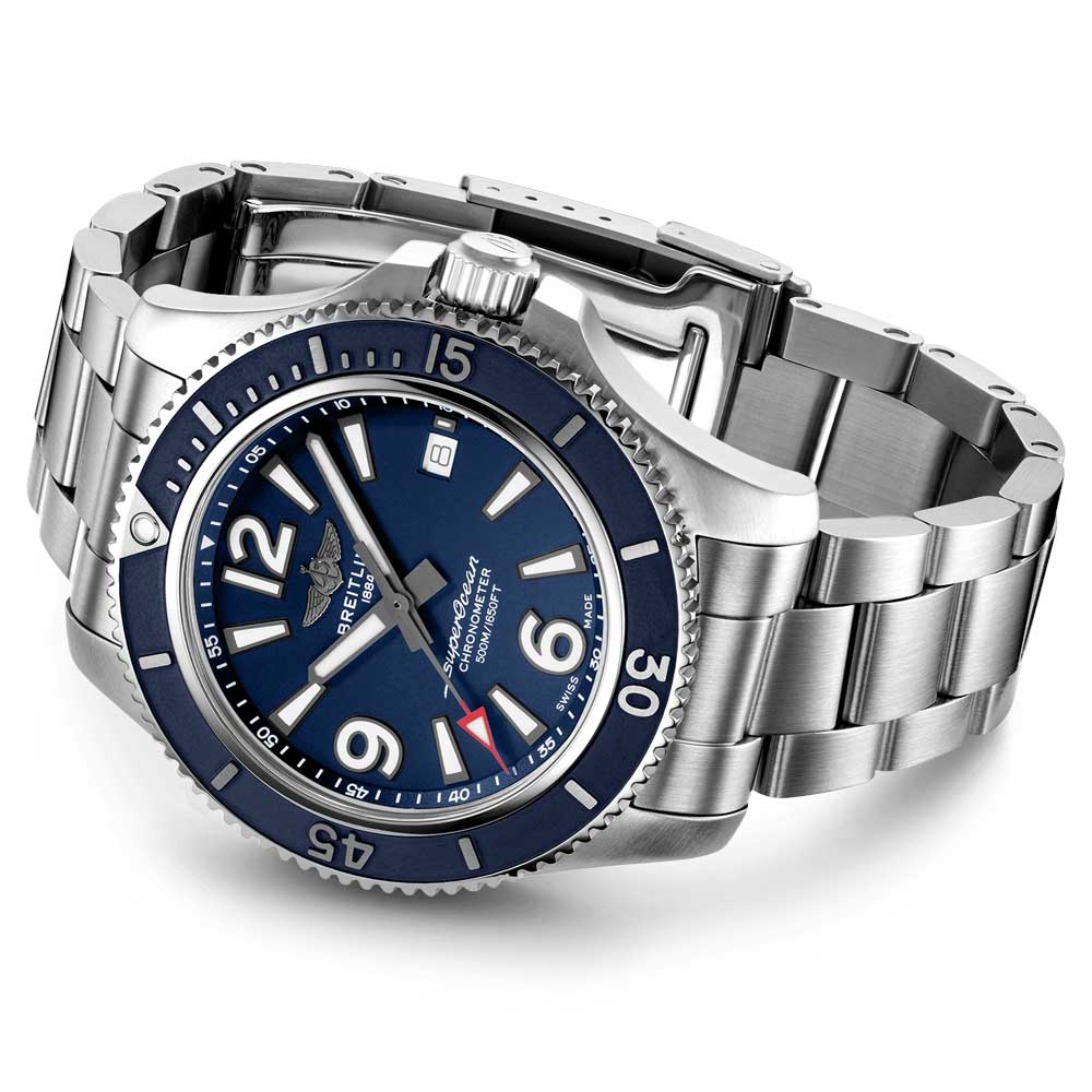 Breitling Superocean 42mm Blue Dial Automatic Gents Watch A17366D81C1A1