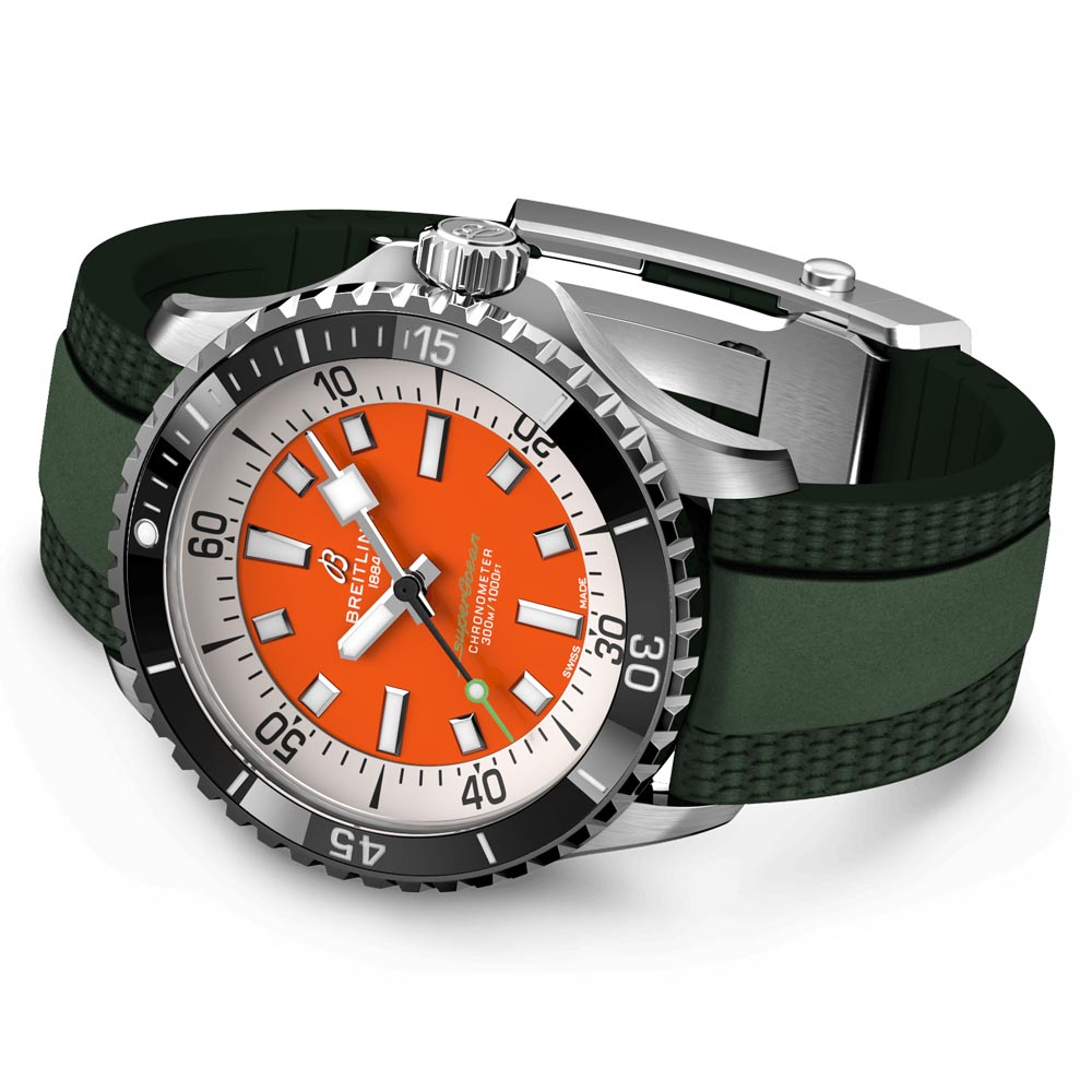 Breitling Superocean Kelly Slater 42mm Orange Dial Automatic Gents Watch A173751A1O1S1