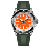 breitling superocean kelly slater 42mm orange dial automatic gents watch