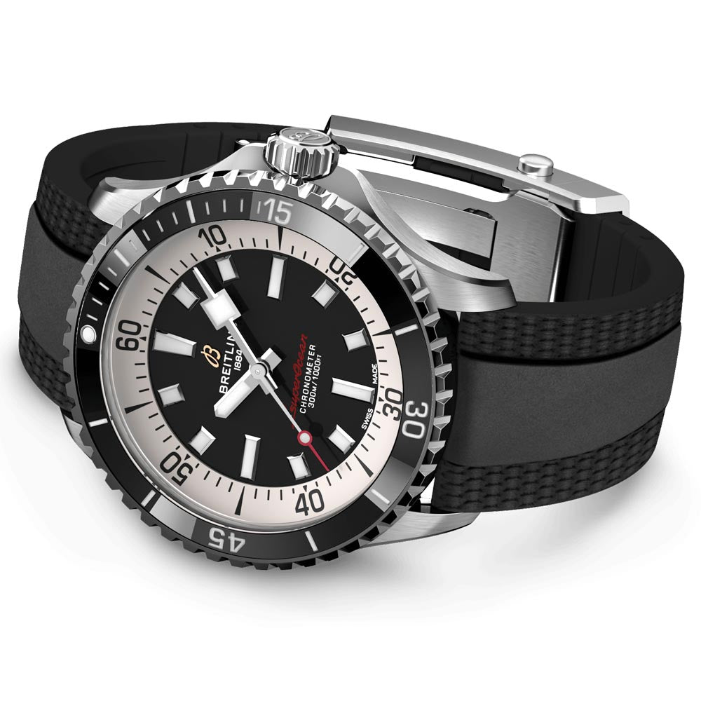 Breitling Superocean 42mm Black Dial Automatic Gents Watch A17375211B1S1