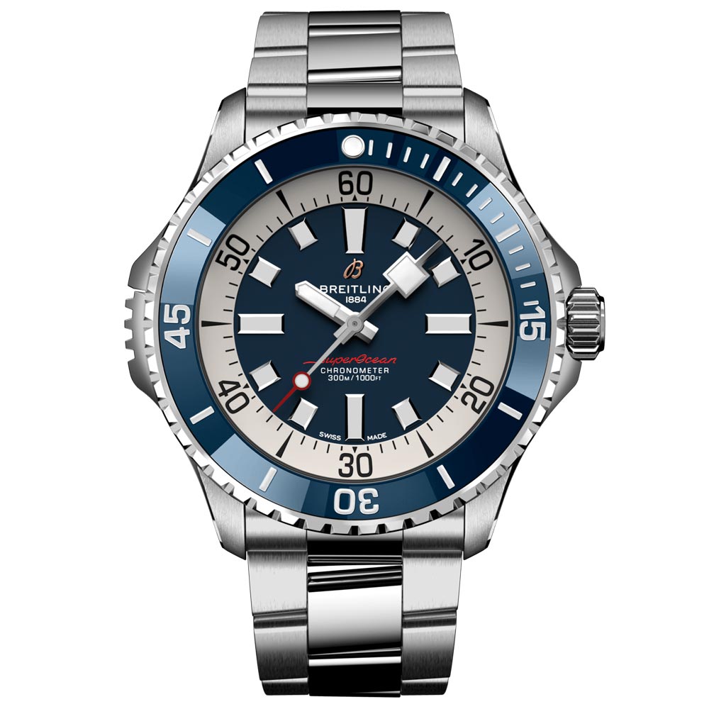 Breitling Superocean 46mm Blue Dial Automatic Gents Watch A17378E71C1A1