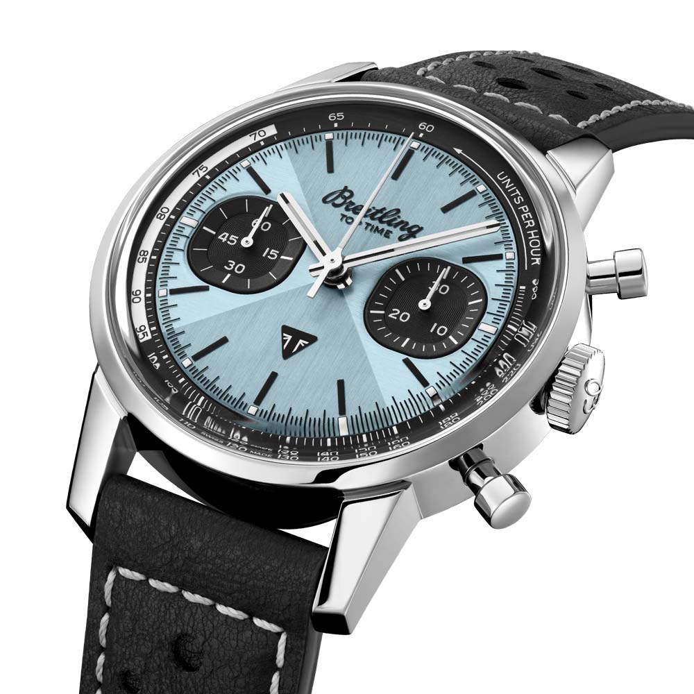 Breitling Top Time Triumph 41mm Ice Blue Dial Automatic Chronograph Gents Watch A23311121C1X1