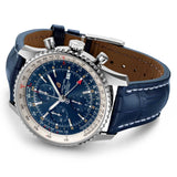 Breitling Navitimer Chronograph GMT 46mm Blue Dial Automatic Gents Watch A24322121C2P2