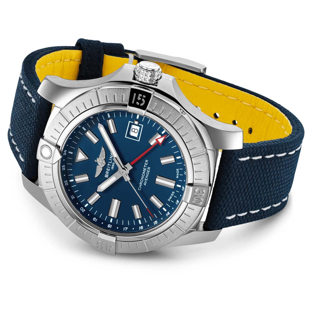 Breitling Avenger 45mm GMT Blue Dial Automatic Gents Watch A32395101C1X2