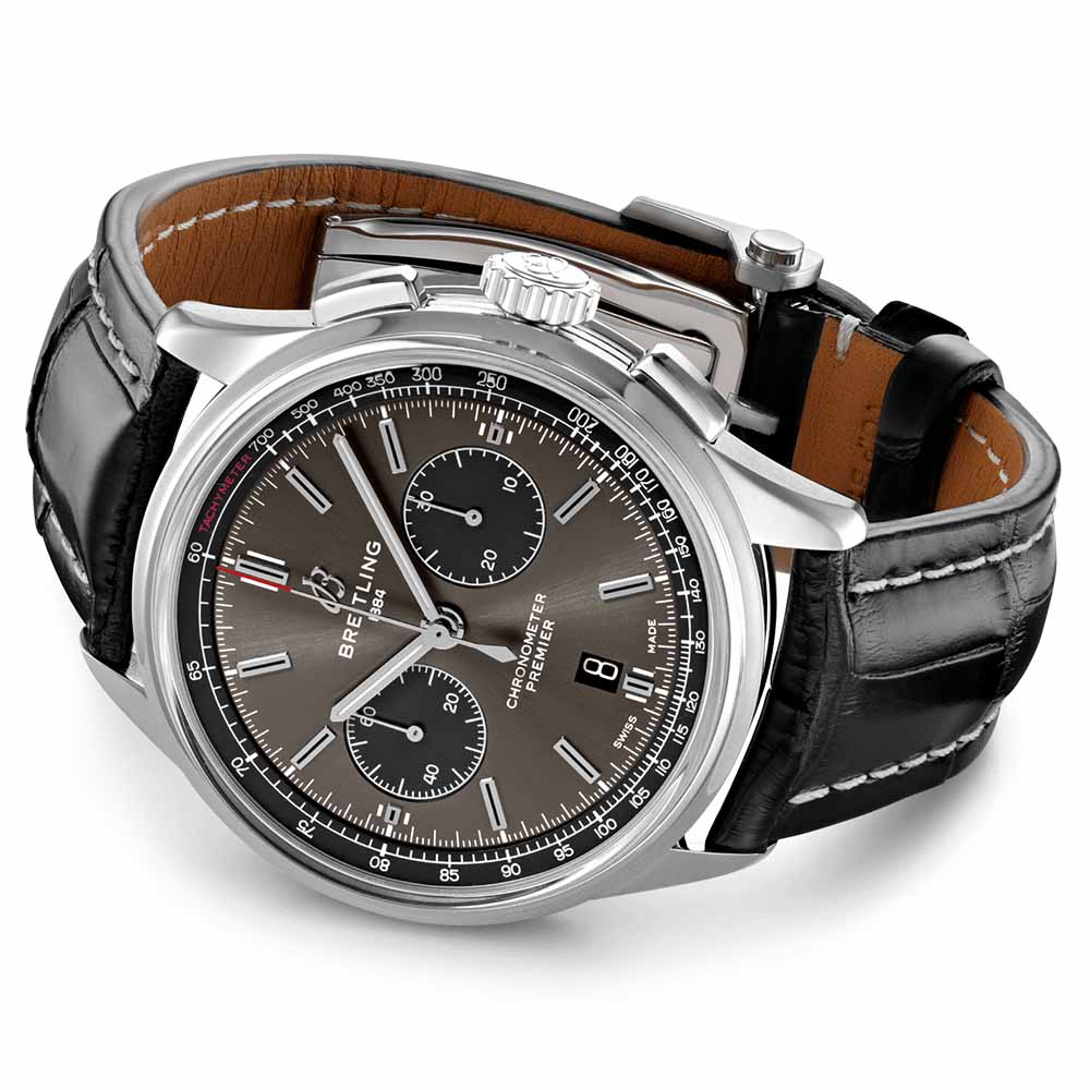 Breitling Premier B01 Chronograph 42mm Anthracite Dial Automatic Gents Watch AB0118221B1P1