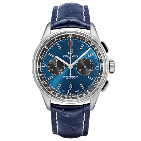 Breitling Premier B01 Chronograph 42mm Blue Dial Automatic Gents Watch AB0118A61C1P1